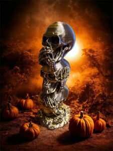 Three Stacked Skulls