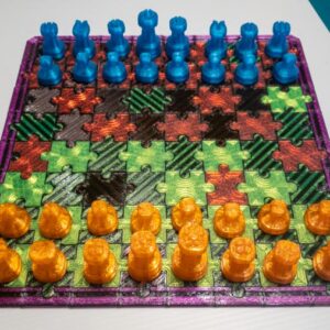 Puzzle Piece Chess Board