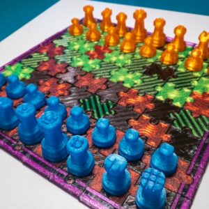 Puzzle Piece Chess Board